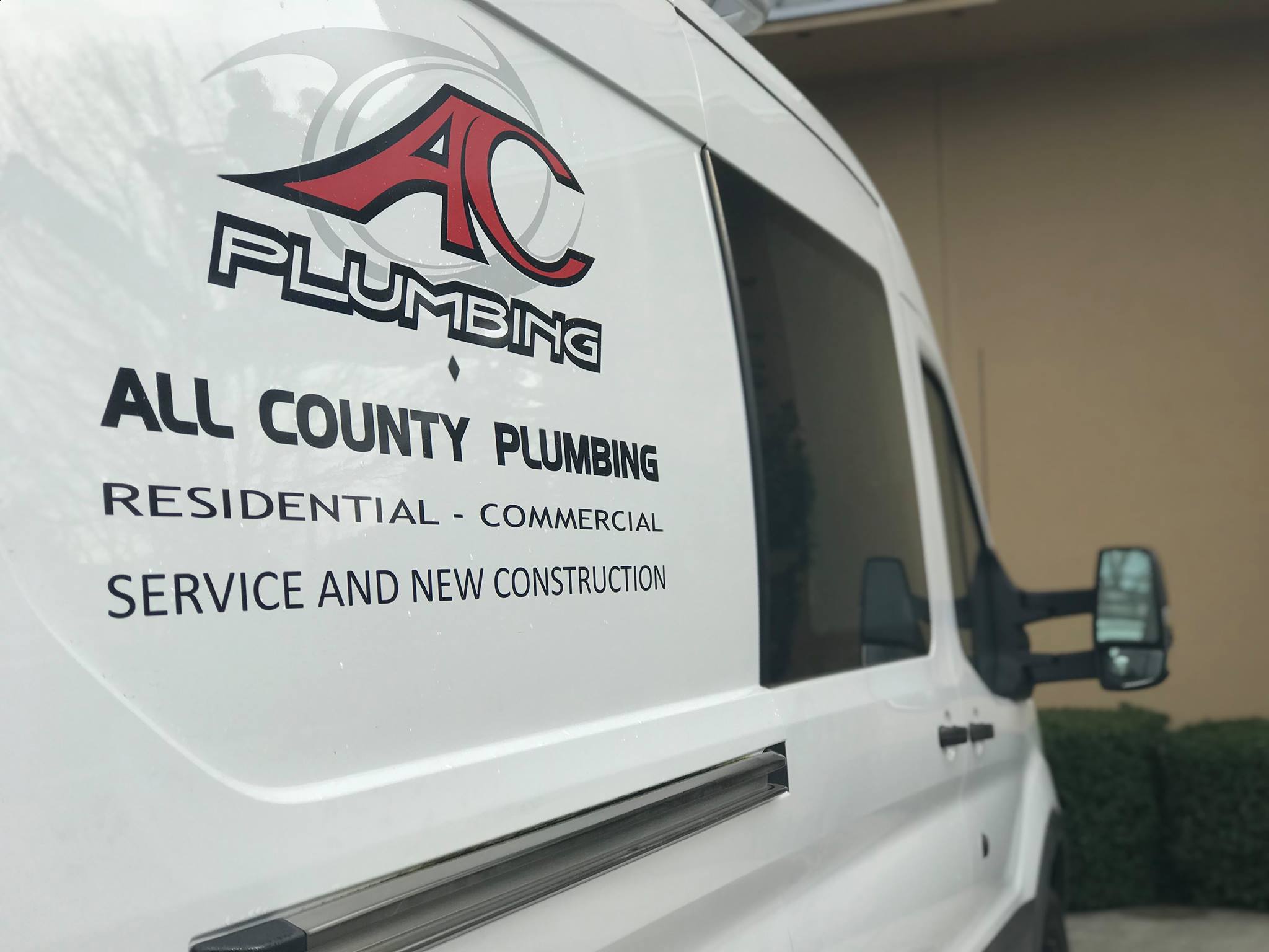 All County Plumbing service van serving Washougal, WA